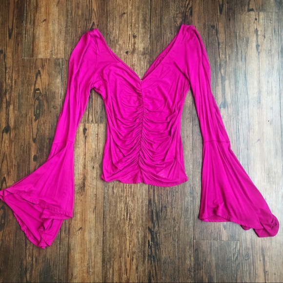 Free People Tops - Free People Trumpet Top Fushia
